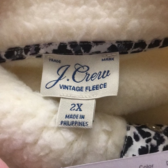 JCREW *NWT🆕* VINTAGE FLEECE QUARTER BUTTON-UP 2X POLARTEC - Picture 6 of 13
